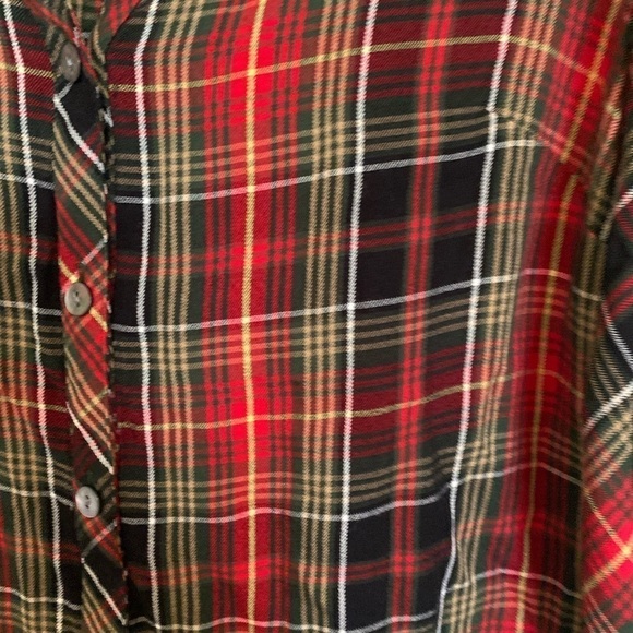 J. Jill xs plaid button down ladies top - Picture 3 of 4